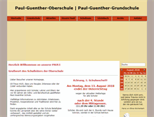 Tablet Screenshot of paul-guenther-schule.de